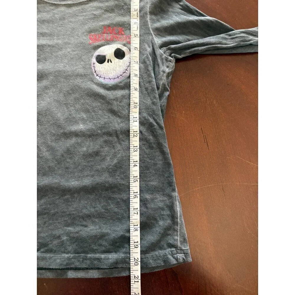 Disney The Nightmare Before Christmas Kids Long Sleeve Grey Shirt Boys Size 10